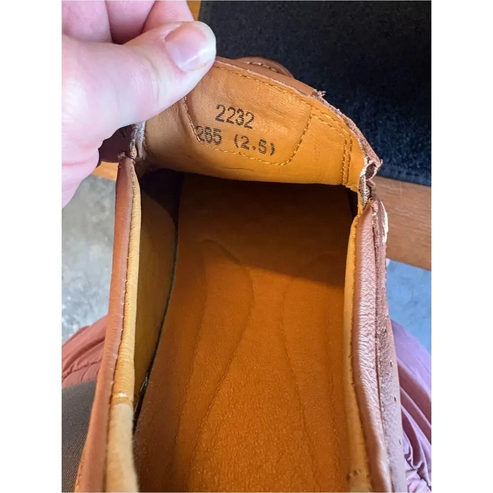 Men’s Brown Leather Slip-On Loafers Casual Comfort Shoes Size 12.5